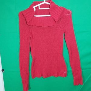AE Red nitted sweater
